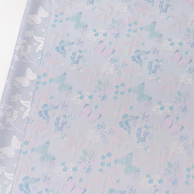 Butterfly Baoxiang Silk Brocade Fabric: 59" Wide, Costume, Upholstery