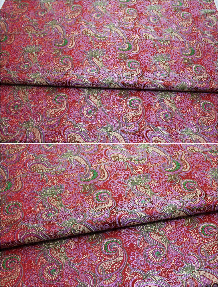 Coussin Cheongsam en brocart de soie chinois tissé damas à motif de queue de phénix