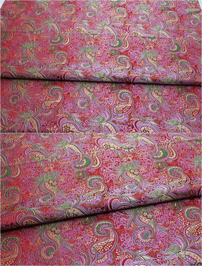 Coussin Cheongsam en brocart de soie chinois tissé damas à motif de queue de phénix