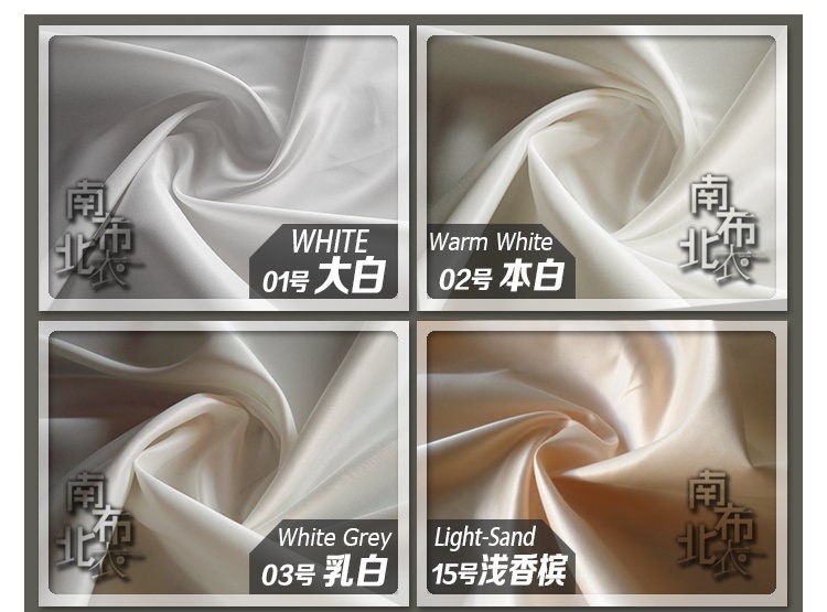 Shiny Bridal Satin Fabric: Heavy Wedding Gown Material, 59" Wide