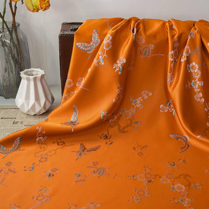 Butterfly Jacquard Brocade Fabric: Japanese Style Damask (By The Meter)
