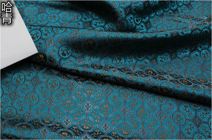 Floral Jacquard Brocade Fabric: Chinese Tang Style, DIY Dress/Curtain Material