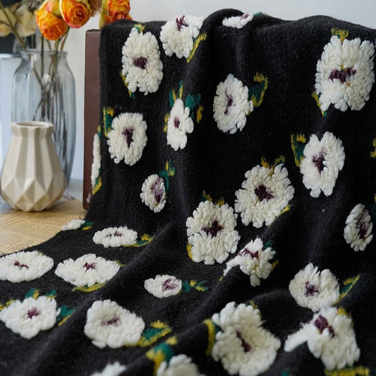Tissu peluche marguerite française rétro : matériau pour costume de cosplay (160 cm de large)