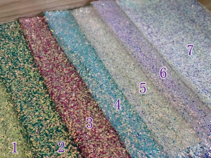 Sequin Embroidery Mesh Fabric, Full-Width Curved Beadwork, Costume Design by Yard