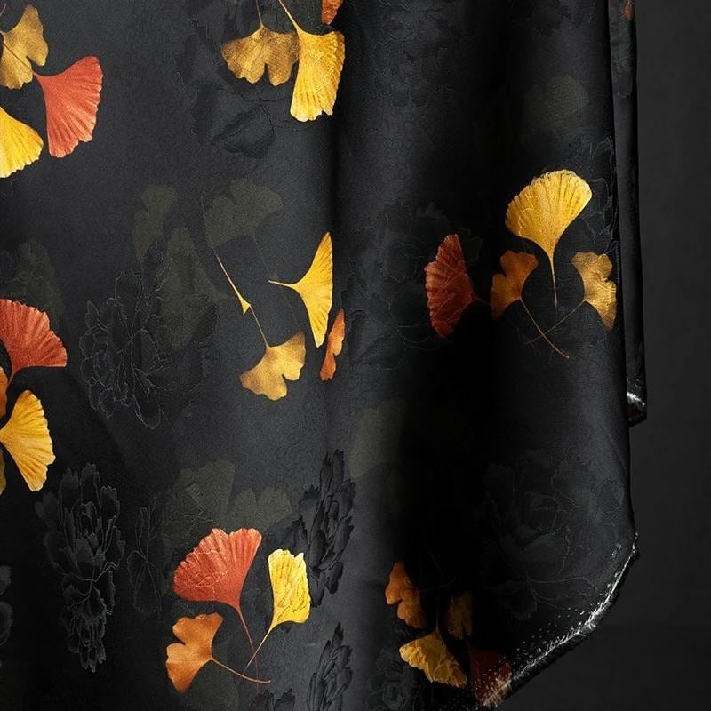 Ginkgo Rayon Shantung Fabric: Colorful Upholstery, Costume, & Decor
