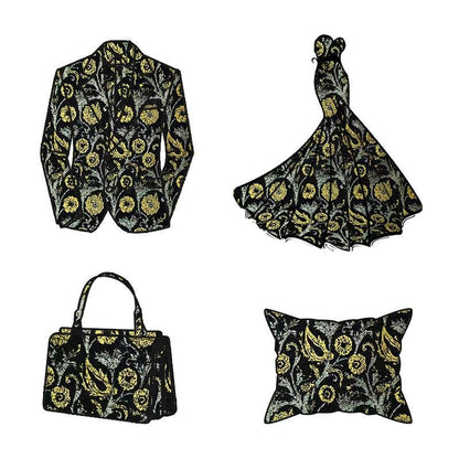 Sunflower Velvet Chenille Fabric ��� Thick Upholstery & Craft Materi" Wide