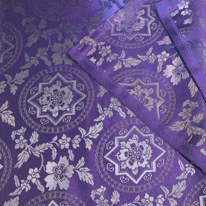 Floral Jacquard Brocade Fabric: Chinese Mongolian Style Rayon (29.5" Wide)