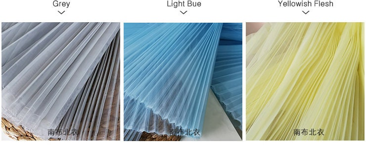 Pleated Organza Fabric: Stiff Texture, 59" Wide - Designer Crafts