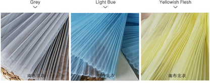 Pleated Organza Fabric: Stiff Texture, 59" Wide - Designer Crafts