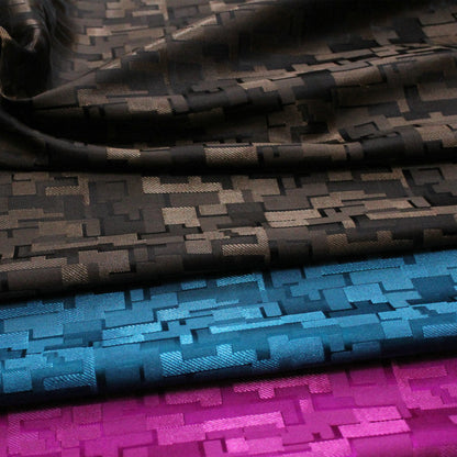 Handmade Silk Brocade Fabric: Fret Pattern Cheongsam Qipao Material