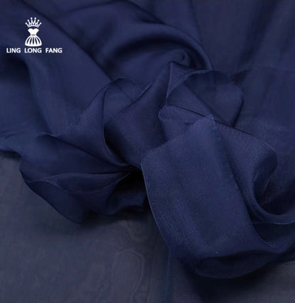 Tissu organza transparent : voile de mariée uni, tissu pour costume (150 cm de large)