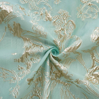 Gold Thread Jacquard Fabric: 3D Designer Material, 55" Wide - Upholstery, Quilting