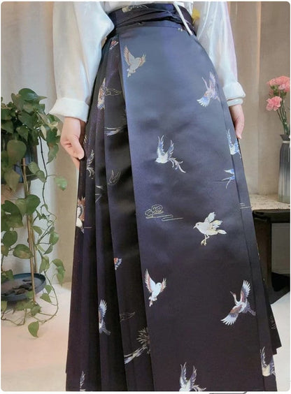 Tissu brocart Oiseau Phénix : tissage japonais Nishijin avec fil d'or (59"L)