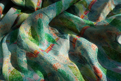 Ramie Fabric: African Tropical Print, Soft Home Textile