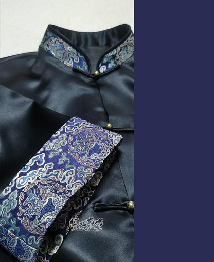 Silk Brocade Fabric: Chinese Song Dynasty Style, 29.5" Wide