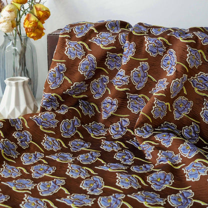 Floral Jacquard Woven Fabric: 3D Embossed Upholstery, Costume, Sewing DIY (55"W)