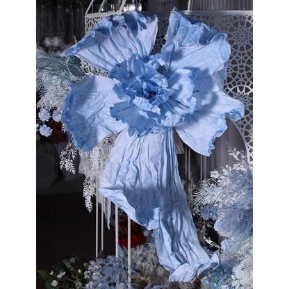 Giant Pleated Paper Flower: Handmade Wedding Backdrop Decoration