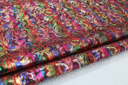 Chinese Silk brocade Woven Damask Fabric Cheongsam cushion Drapery fabric Phoenix tail pattern
