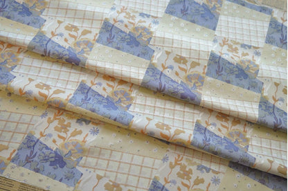 Tissu jacquard à motif floral : polyester réversible en relief 3D, 140 cm de large