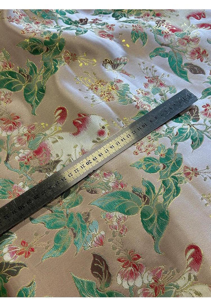 Cat Jacquard Brocade Fabric: 59"W Rayon Blend, Sewing & Upholstery