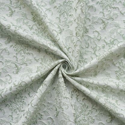 Floral Embossed Jacquard Fabric, 3D Textured Upholstery, 59" Wide