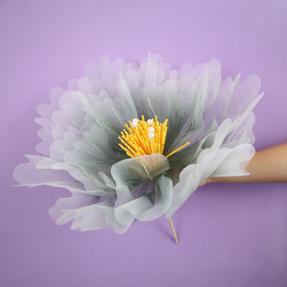 Gradient Peony Wedding Decor: Floral Centerpiece, Photo Booth Backdrop