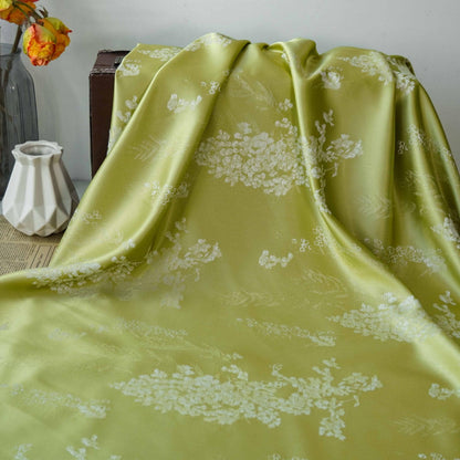Tissu brocart jacquard à motif floral vintage - 150 cm de large