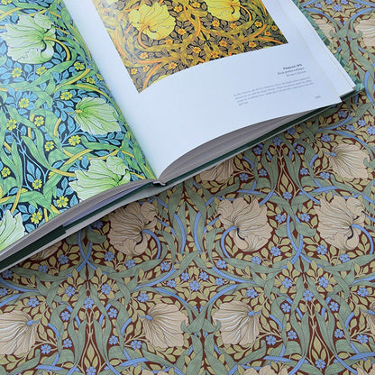 Tissu en coton style William Morris : imprimé branches de saule, pour la couture et l’ameublement