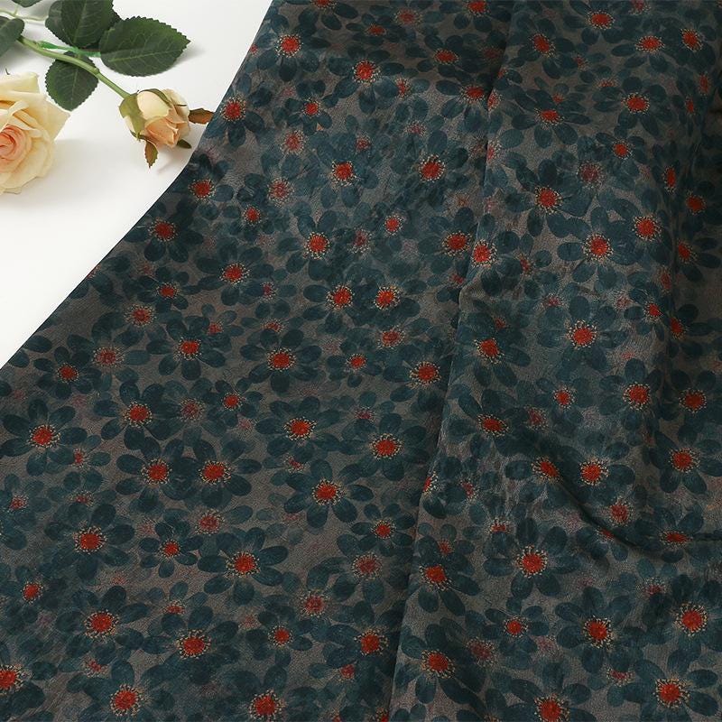 Plum Blossom Tea Silk Satin Fabric - 59"W Upholstery, Costume & Decor