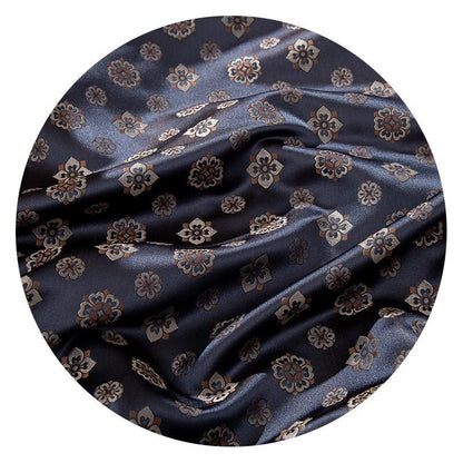 Pipa Flower Brocade Fabric: 59" Jacquard Silk Rayon Blend