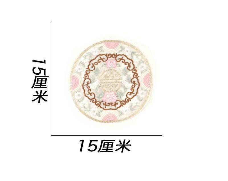 Organza Floral Embroidered Patch: Ethnic Style Clothing Decor