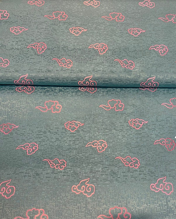 Flying Nimbus Silk Brocade Fabric: 29.5" Wide Jacquard, Costume Dress Material