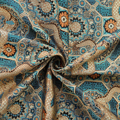 Tissu Dragon Mongol : Motif Bada tibétain pour l’ameublement, les costumes et la décoration