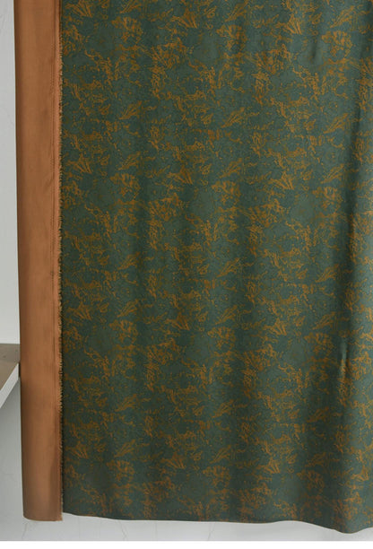Tissu satin de coton bleu pierre : largeur 140 cm, pour rideaux et ameublement