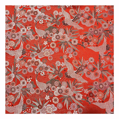 Crane Jacquard Satin Fabric: Retro Damask Brocade, 57"W