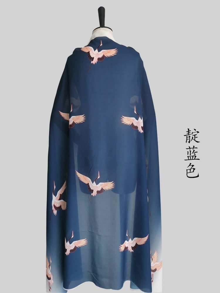Gradient Chiffon Fabric: Soft Light Sheer Drape, 59" Wide