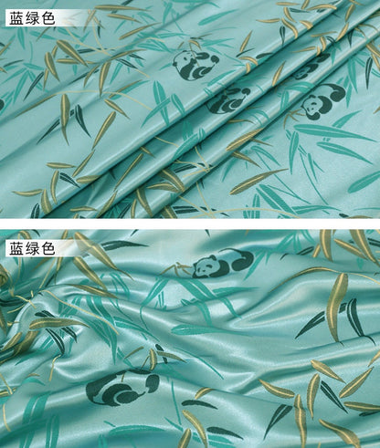 Tissu brocart de bambou Panda : Couture et ameublement de créateur, 150 cm de large