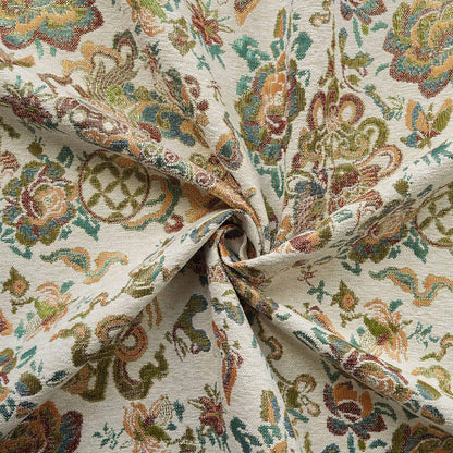 Floral Chenille Brocade Fabric | 55" Wide Chinese Jacquard