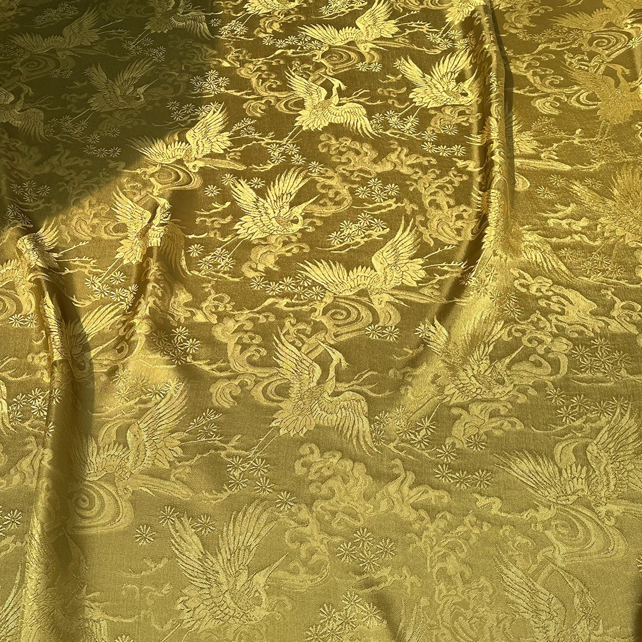 Jacquard Damask Rayon Fabric: 59" Wide Satin Upholstery