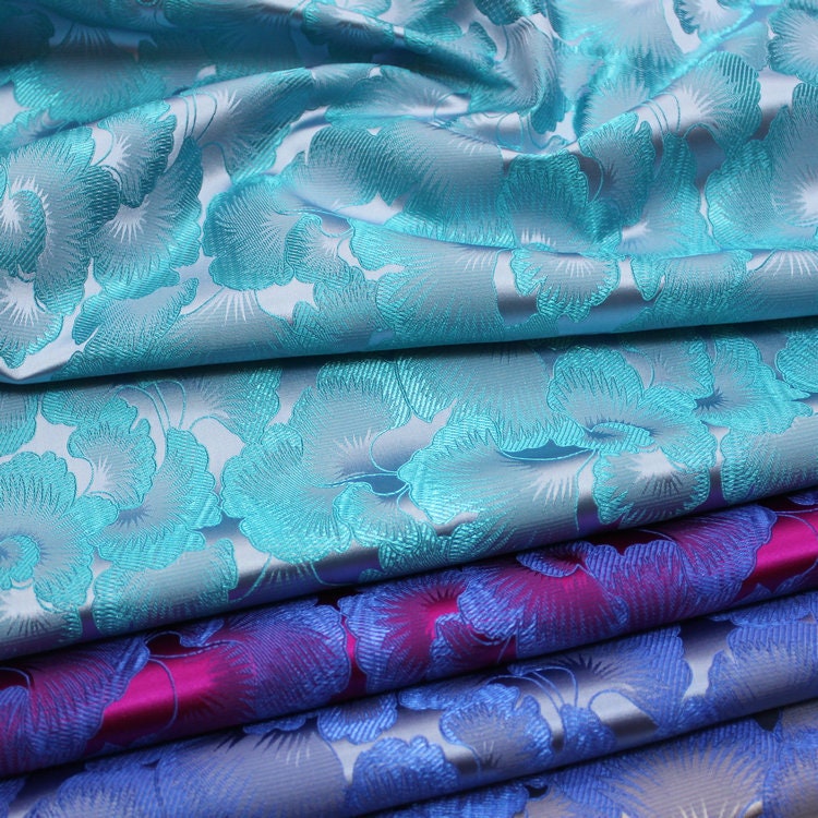 Ginkgo Biloba Brocade Fabric: Chinese Cheongsam Cushion Fabric (29.5"W)