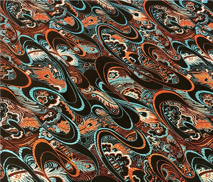 Phoenix Tail Silk Brocade Fabric: 29.5"W Upholstery & Sewing