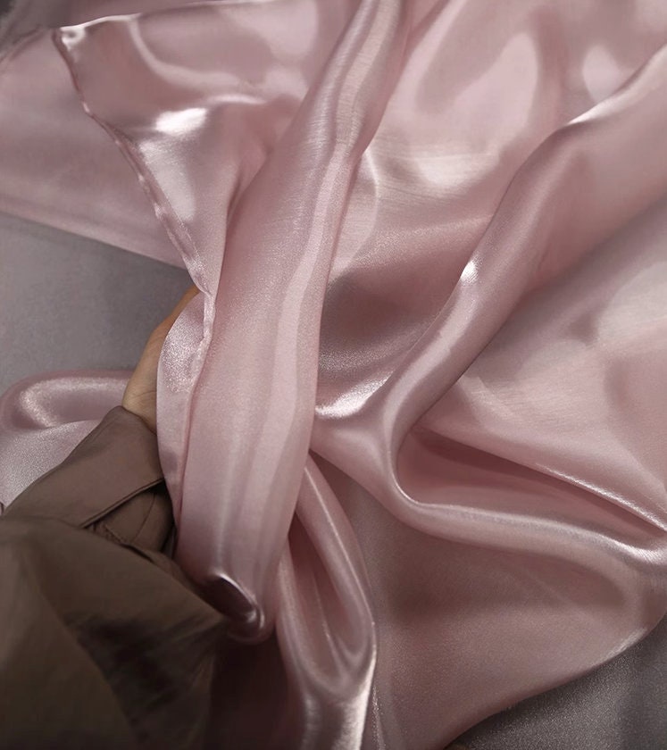 Water-Shine Silk Satin Fabric: Metallic Luster, 57" Wide