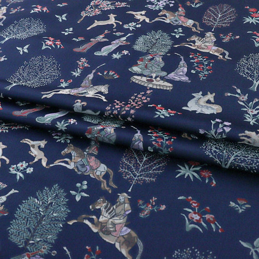 Tissu brocart Song de 150 cm de large : motif de robe d'empereur tibétain