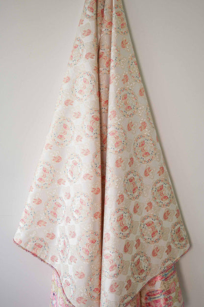 Butterfly Jacquard Fabric: Bright Color Upholstery, Costume, Decor (66")