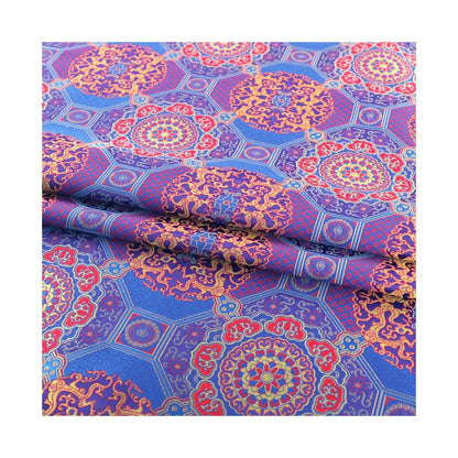 Auspicious Baoxiang Flower Brocade Fabric - Tibetan Robes & Shrines (59"W)