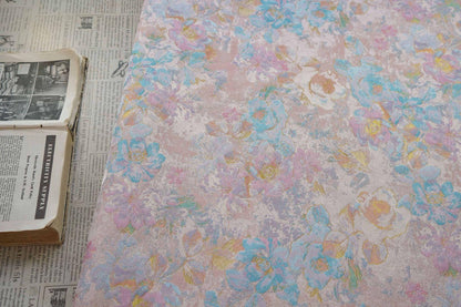 Tissu jacquard floral style peinture à l'huile ���� Décoration intérieure, rideaux, patchwork, ameublement, loisirs créatifs, projets DIY" Large