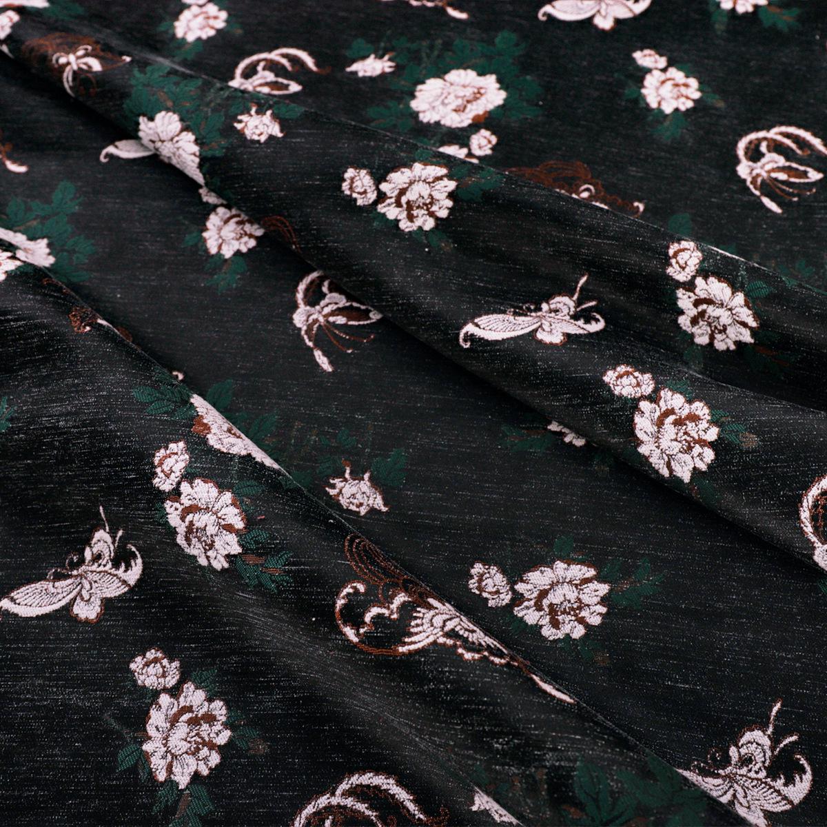Floral Velvet Fabric: 59" Wide Upholstery & Sewing Material