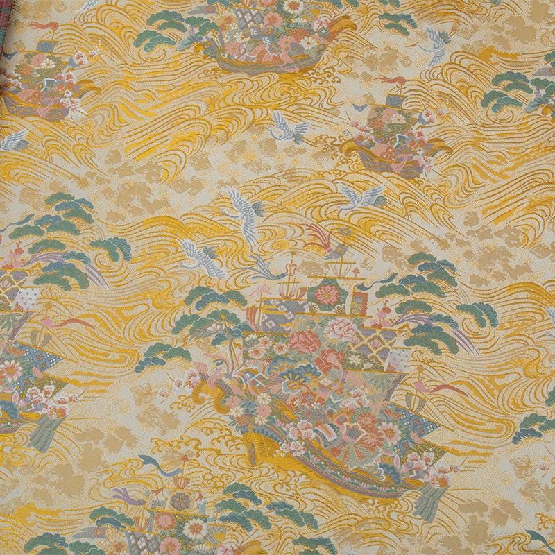 Nishijin Weave Fabric: Japanese Kimono Style Silk Rayon Blend