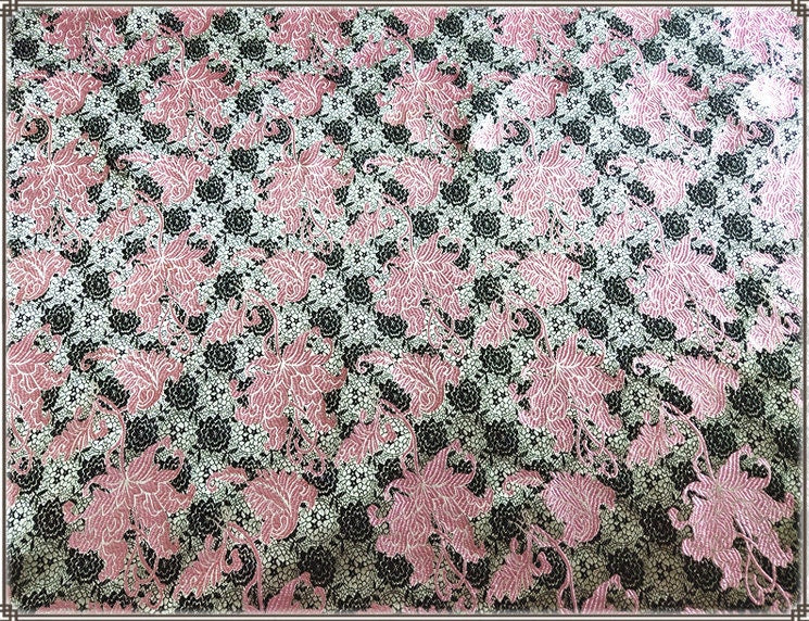 Hibiscus Silk Brocade Fabric (29.5" Width) - Sewing & Wedding