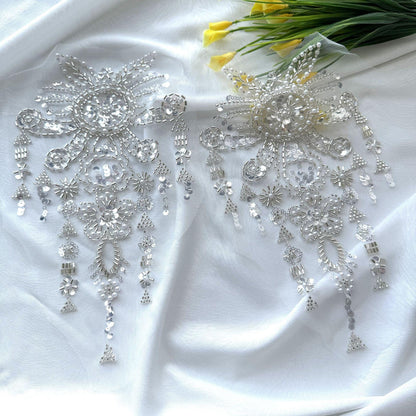 Embroidered Lace Trim: Light Ivory Bridal Wedding Veil, DIY Accessory
